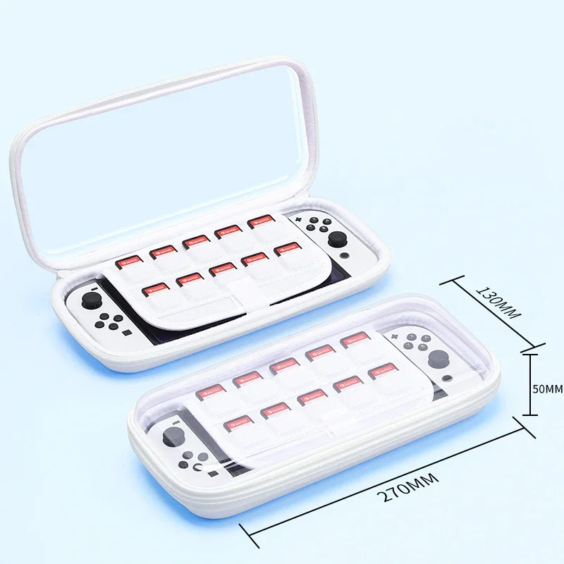 Transparent Bag for Nintendo Switch/switch OLED Gradient Design 10 Game Cards Storage Carrying Handbag Console Show Case