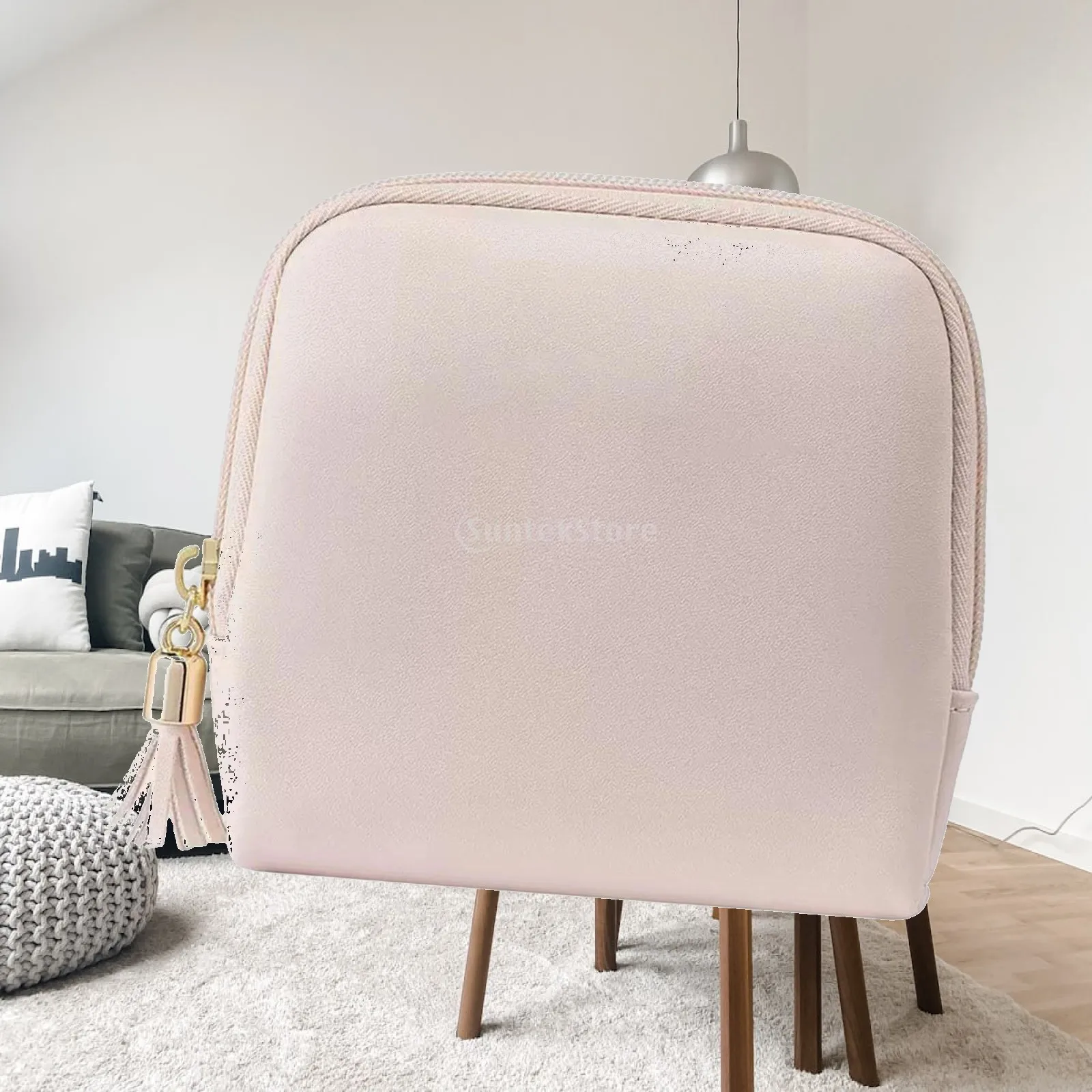 Travel Jewelry Case Satin Cloth Small Jewelry Holder Organizer Pouch Zipper Bag for Women Accessories Storage