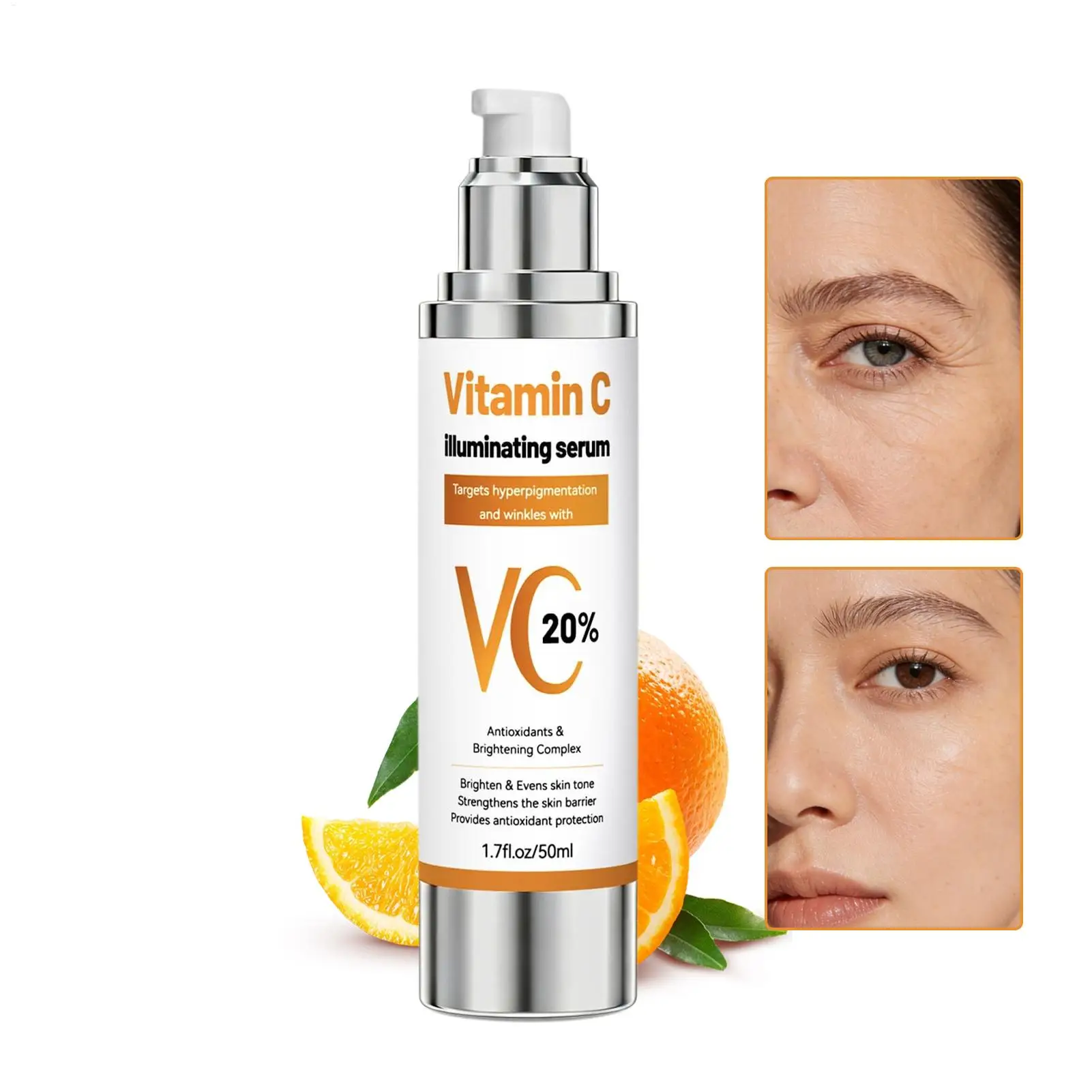 Moisturizing Face Liquid 50ml Hydrating Brightening Fast-Absorbing Overnight Repair Facial Solution for Sensitive Dry Oil Mature