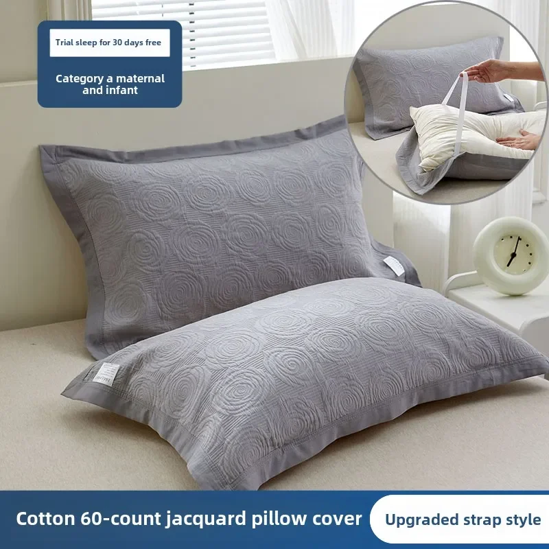 

Pillow towels, pure cotton 2 packs, cotton high-grade gauze, pillow towels can be fixed, non-slip, non-falling, anti-head oil