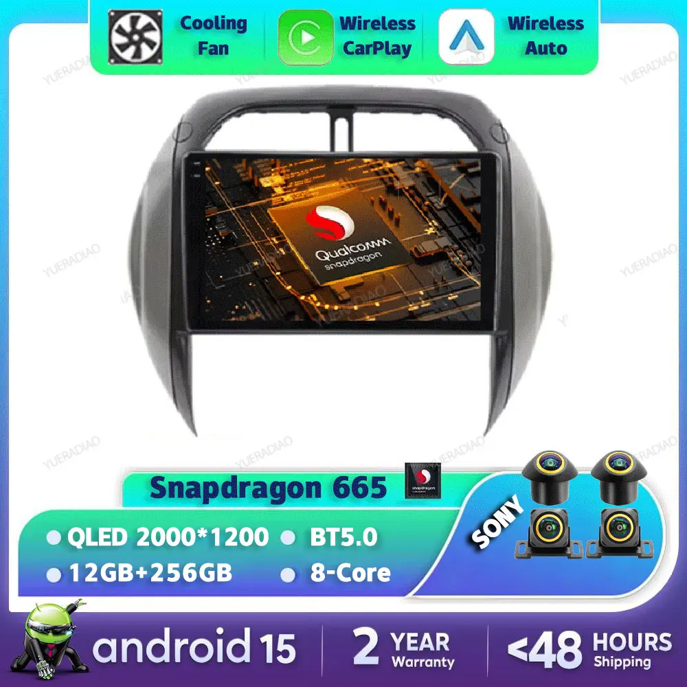 

Android 15 Car Radio For Toyota RAV4 RAV 4 2003 - 2005 Multimedia Stereo Video Player NAVI GPS Carplay Auto 4G WIFI Head Unit BT