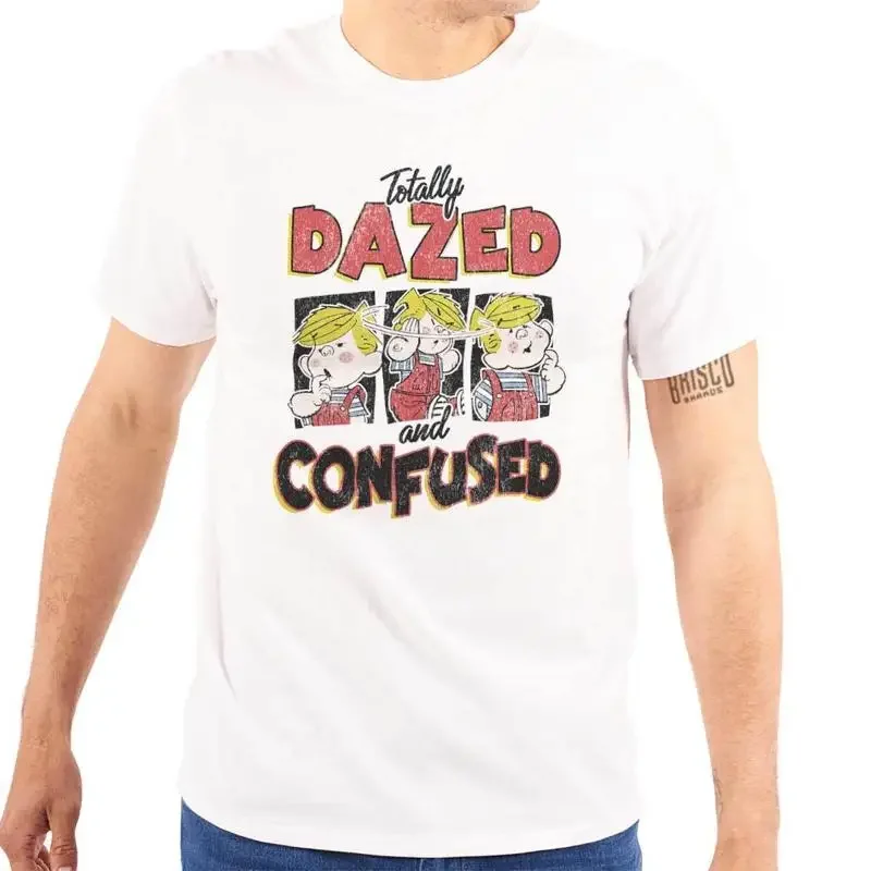 Dennis The Menace Totally Dazed and Confused Womens or Mens Crewneck T Shirt Tee