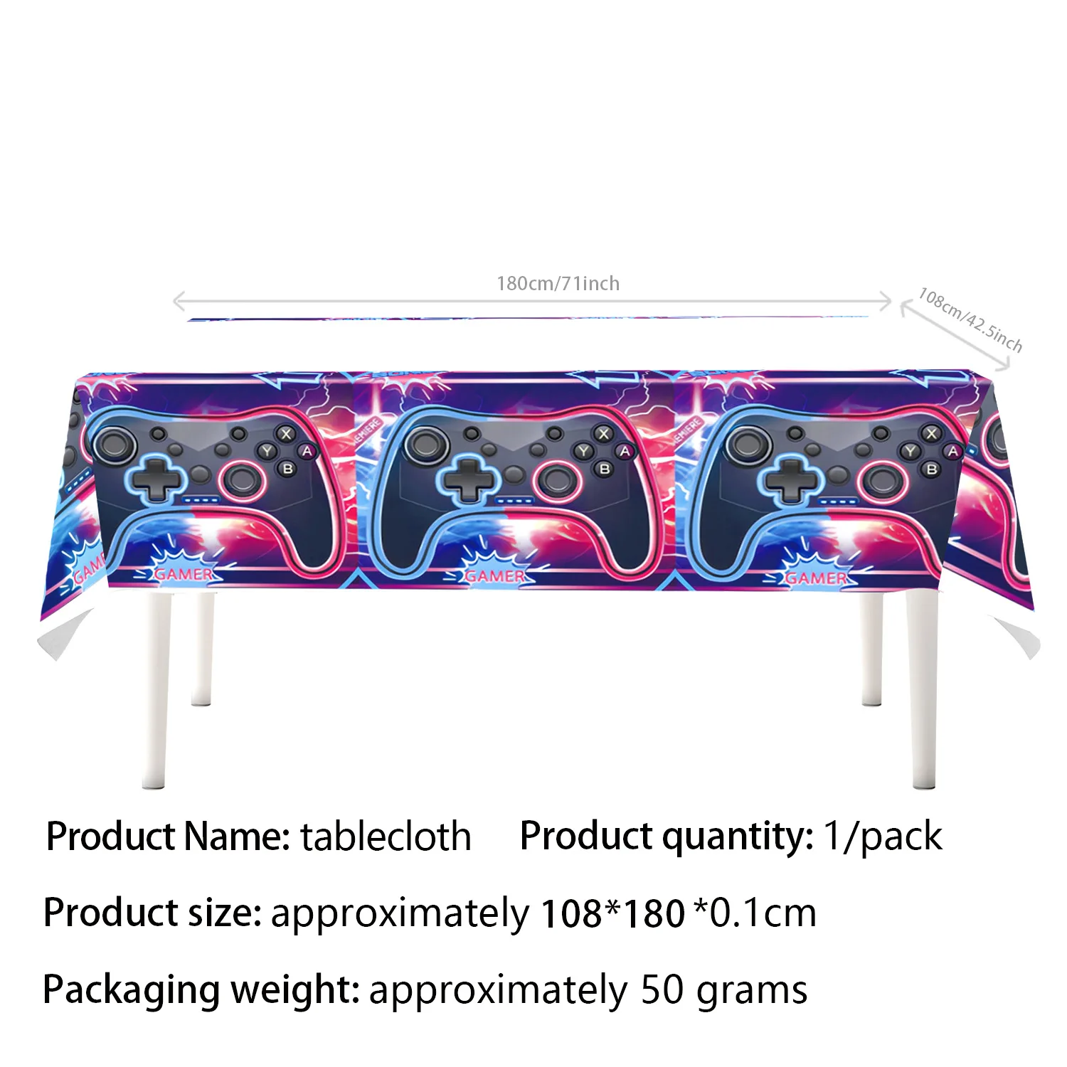 Neue Gamepad Junge Geburtstag Party Dekoration Einweg Geschirr Pappbecher Teller Serviette Banner Für Baby Dusche Dekor Liefert Geschenk – Detail 6