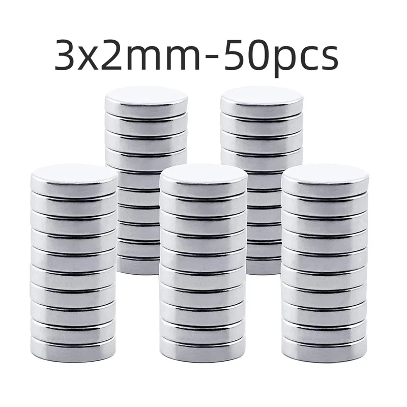 Sterke ronde magneten voor koelkast, doe-het-zelf, projecten, wetenschap, kantoor 3x1 3x2 5x1 5x2 8x1 8x2