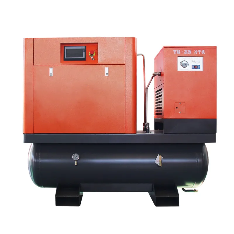 Laser cutting special integrated air compressor screw type  high pressure permanent frequency magnetic air compressor