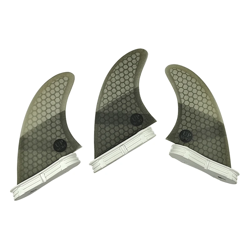 Surfboard Fins Double Tabs Fin G5+GL Grey Color Quad Fin Set For UPSURF FCS Honeycomb Fiberglass Paddleboard M+GL For Surfing