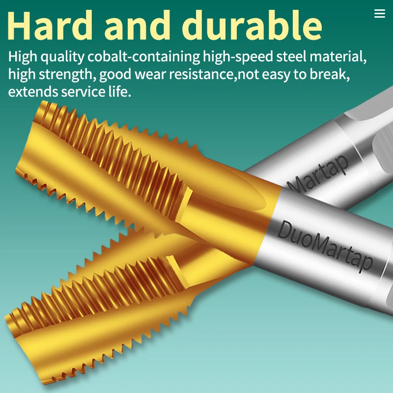 

Duo Martap PT RC taper pipe tap standard high-speed steel thread tap thread tap drill bit spiral tap manual tool