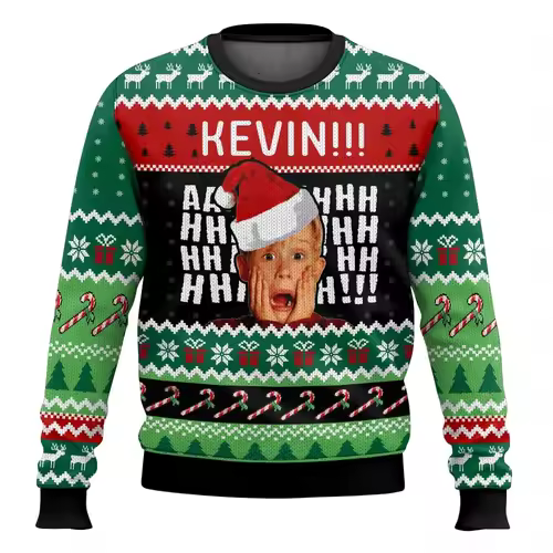 Merry Christmas alone at home Ugly Christmas sweater cartoon animation Men's pullover 2026 fashionable couple shirts Sweatshirt - Image 14