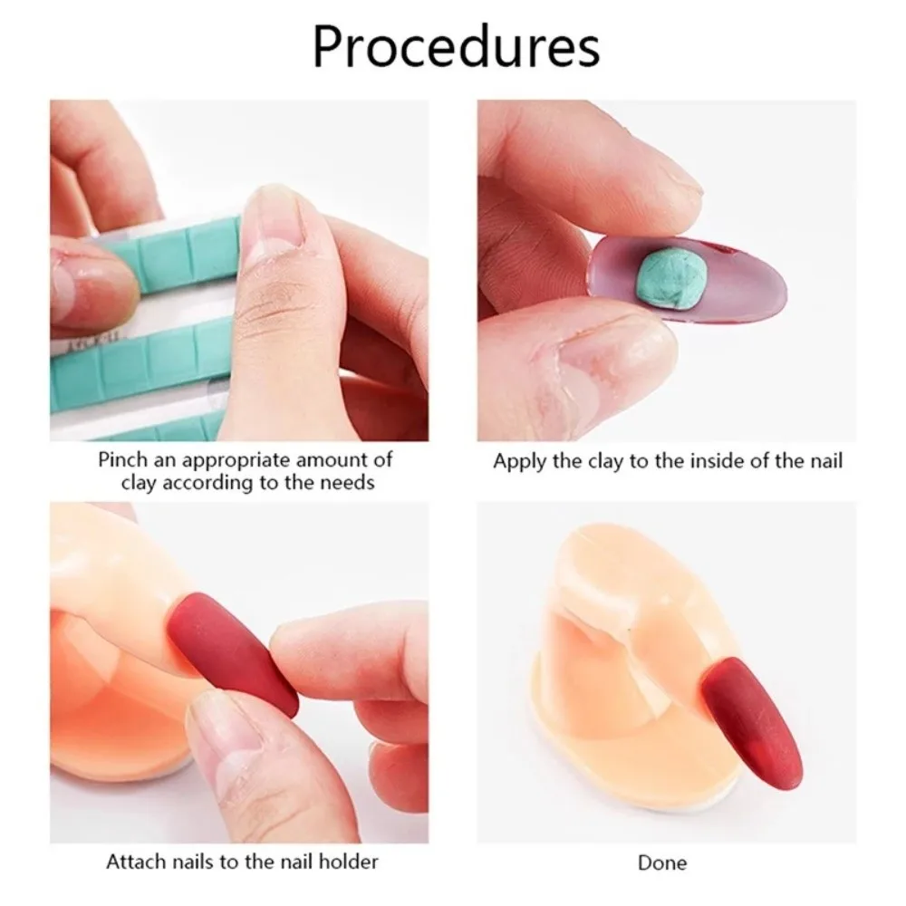 30/48/96 قطعة قابلة لإعادة الاستخدام قابلة لإعادة الاستخدام لاصق الطين مبتذل هلام مسمار الممارسة أداة مسمار الفن الطين لتقوم بها بنفسك متعددة الوظائف تنظيف الغراء