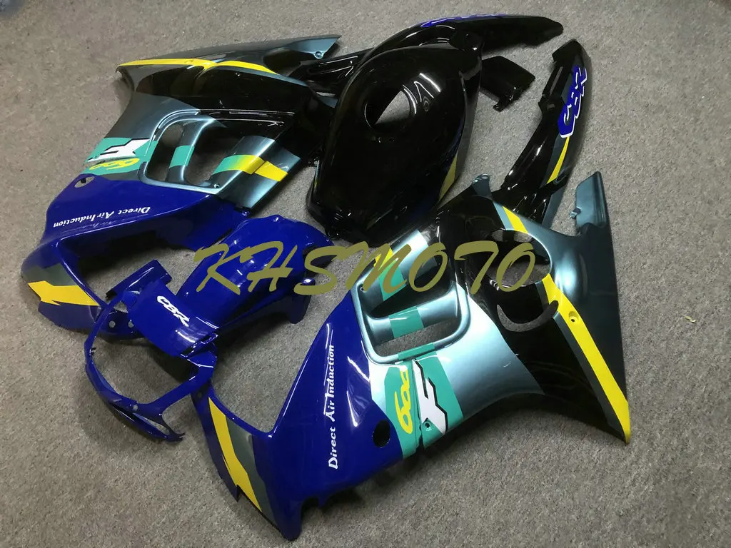 Fuel Tank Motorcycle Fairings Kit for HONDA CBR600F3 1995 1996 CBR600 F3 95 96 ABS Blue Green Black Bodywork Set