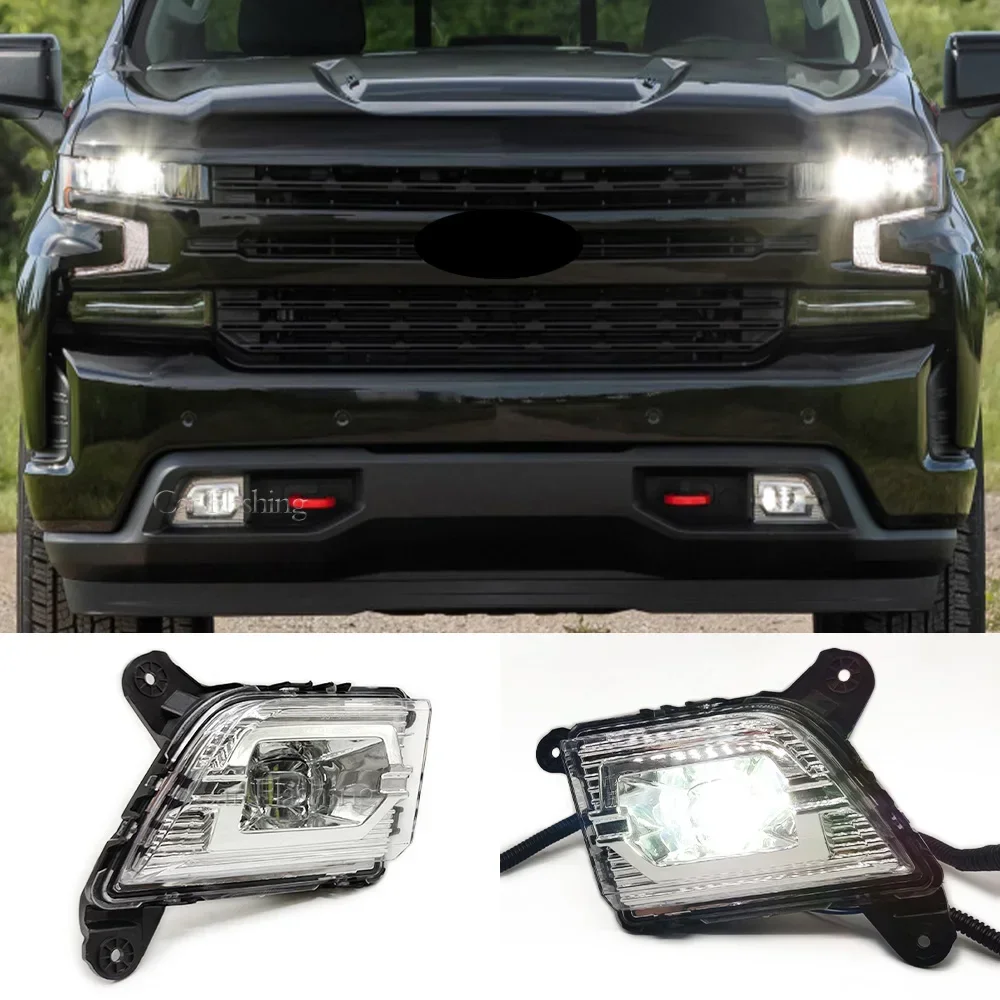 

Новинка! CSCSNL для Chevrolet chevy Silverado 2019 2020 2021, противотуманные светодиодные дневные ходовые огни, дневные ходовые огни, передний бампер Waterproo