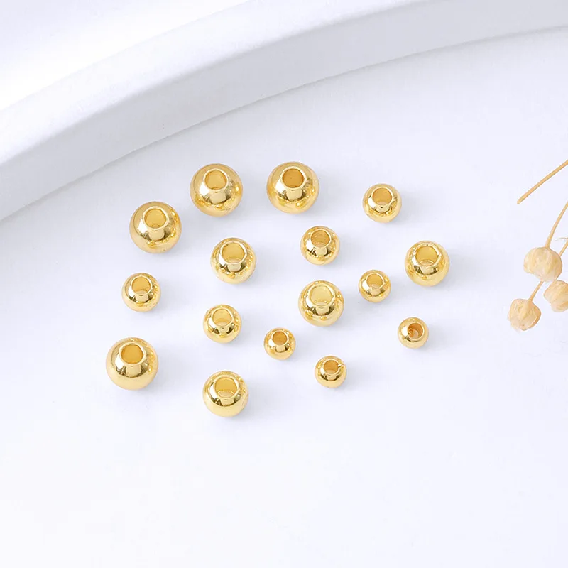 ลูกปัดเงินแท้ 925 ขนาด 2 มม. - 8 มม. สำหรับทำเครื่องประดับ ลูกปัดเว้นวรรคสำหรับสร้อยข้อมือ สร้อยคอ ต่างหู และงานประดิษฐ์เครื่องประดับ