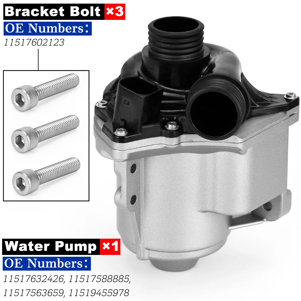 Electric Water Pump Coolant Pump For N54 or N55 3.0L For BMW 535i X5. X1. Z4. X4. X6. X3 11517632426 /11517588885 / 11517563659