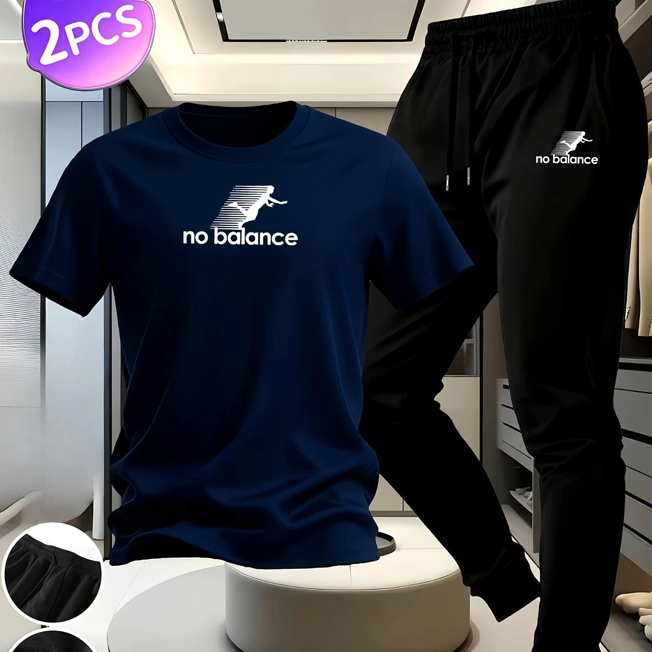 

2026 New Trendy and Versatile Pure Cotton Short-Sleeved Multi-Color Set - Minimalist Print Conceals Cool DNA