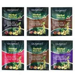 Herbal Hair Darkening Shampoo 30ml A Black Bag with White Hair Turned Black and Non-stick Scalp Hair Cream for Man Woman K4T3