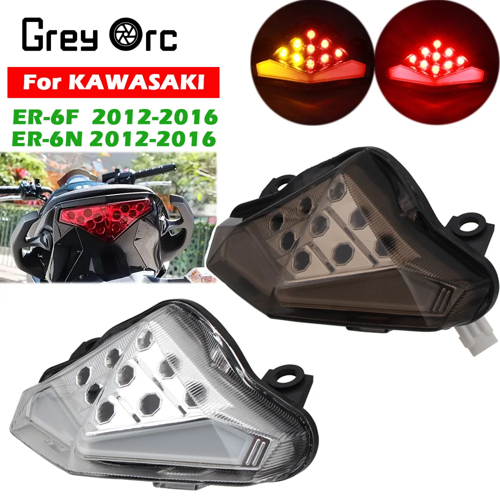 

Ninja 650 Tail Light For KAWASAKI Ninja650 ER-6N ER-6F 2012-2016 Ninja400R Motorcycle LED Tail Light Brake Steering Integration