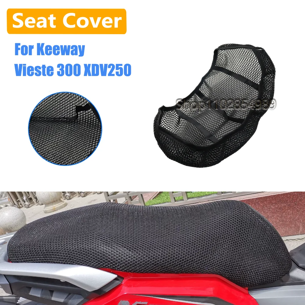 For Keeway Vieste 300 XDV250 XDV 250 Motorcycle Accessories 3D Mesh Fabric Cushion Breathable Protection Seat Cover