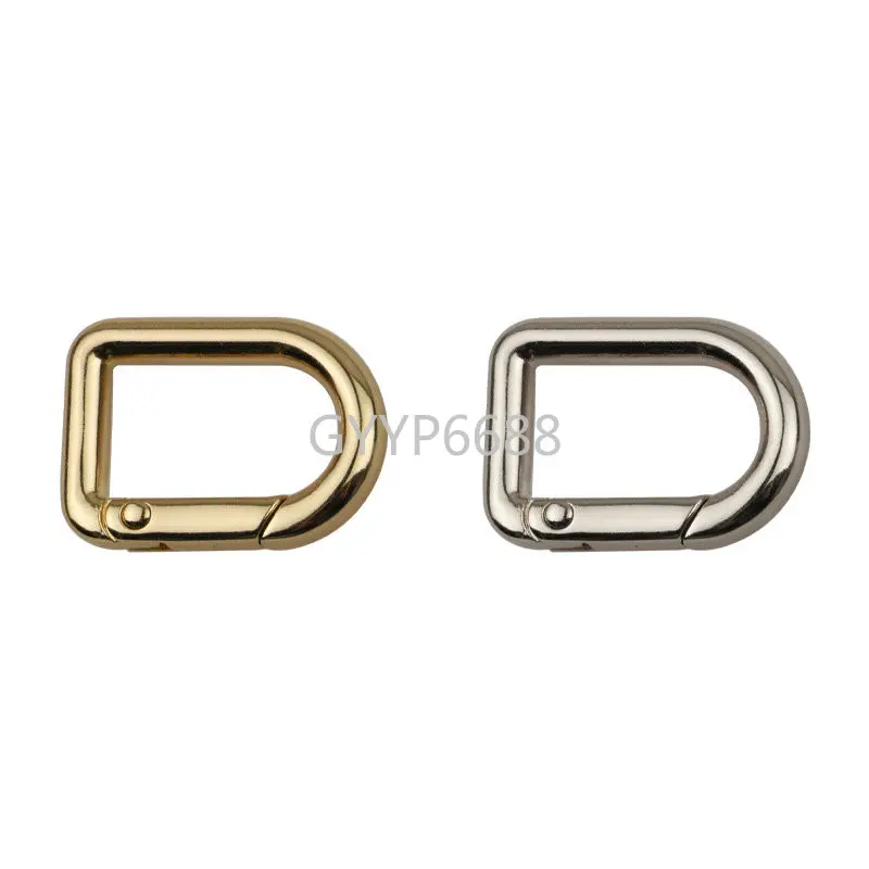 10-50-100PCS 12MM 20MM 22MM Metal Spring O Ring Buckle For Bag Strap Belt Openable Keychain Key Ring Snap Clasp Hook Accessories