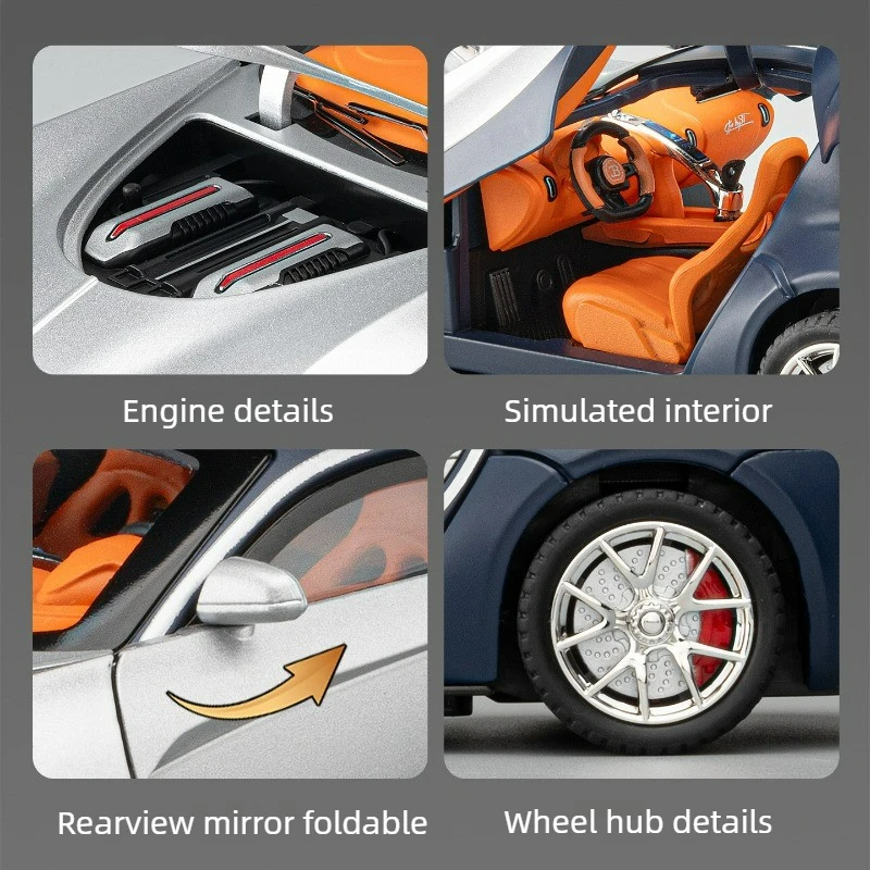 Cool Stuff Toy Car Funny Gift-1:24 Scale Alloy High-speed Rc Cars,Remote Control Car,Kawaii Wireless Rc Drift Car,Toys for Kids - view 4