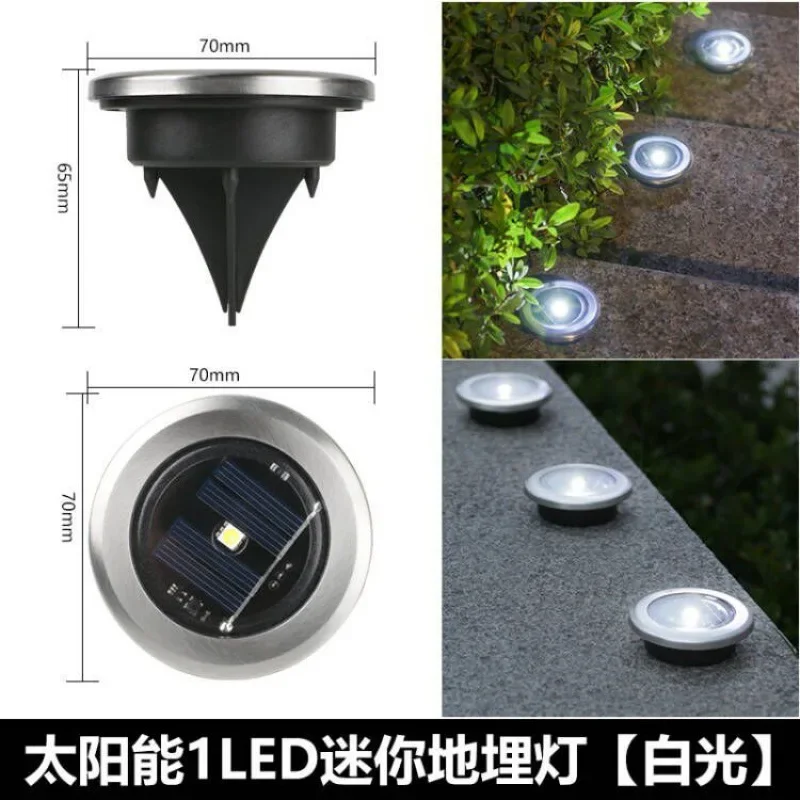 

Solar Underground Light 8led Stainless Steel Outdoor New Ground Plug Lawn Lamp Garden Lamp Lawn Lamp Ground Plug solar power