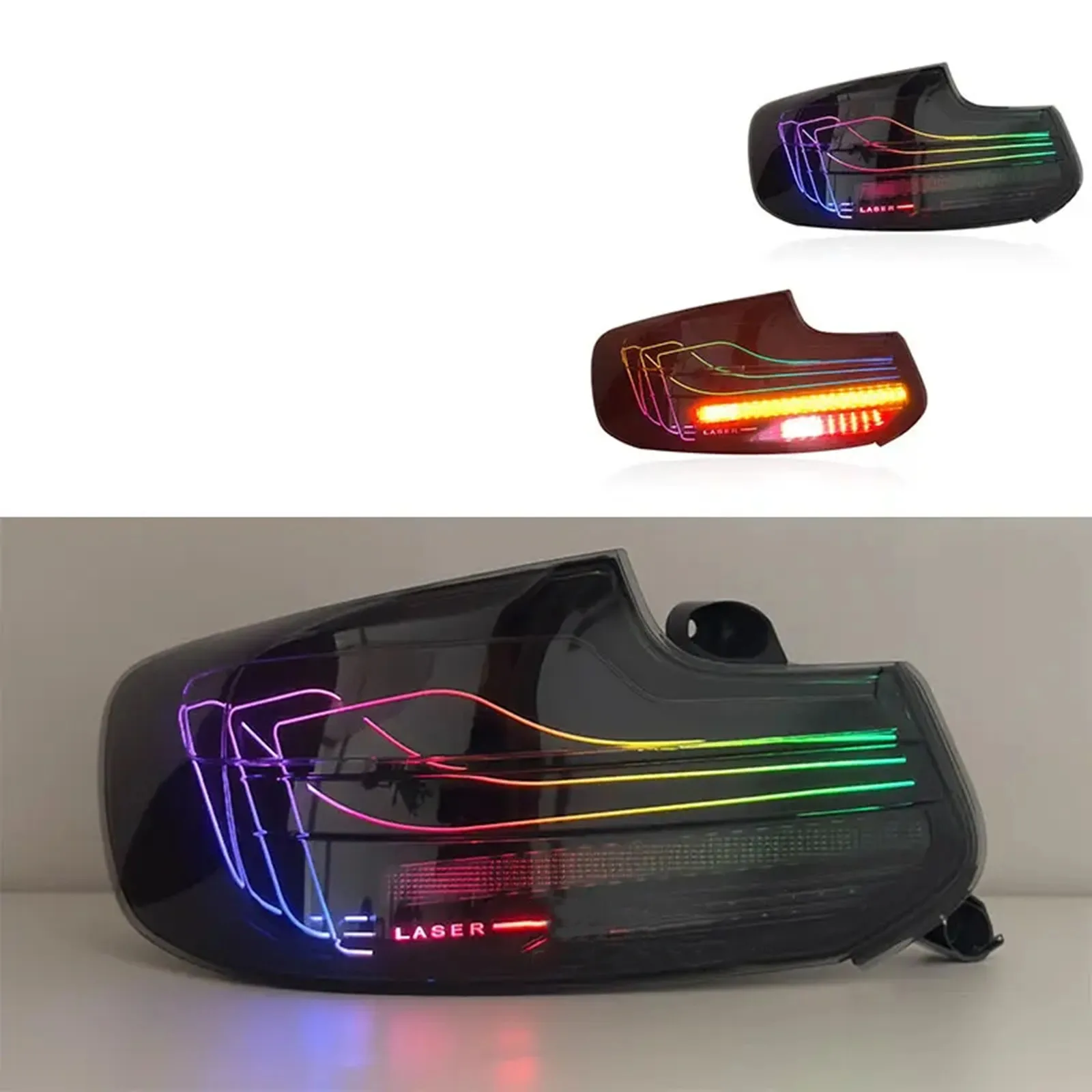 

Pair CSL RGB Style New Taillight Assembly Upgrade for BMer 2 Series F22 F87 2014-2021 Rear Lamp Tail Lights Car Auto Parts