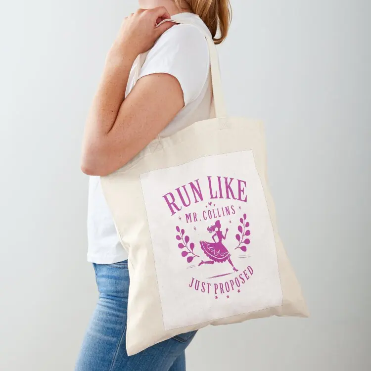 

Run Like Mr Collins Just Proposed Classic Tote Bag tote bag woman shopper bag women canvas tote men's