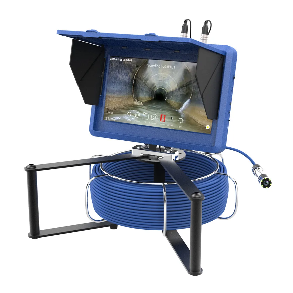 

23mm HD 1080P Camera Industrial Pipe Sewer Inspection Video Camera With Meter Counter / DVR Video Recording / WIFI Wireless