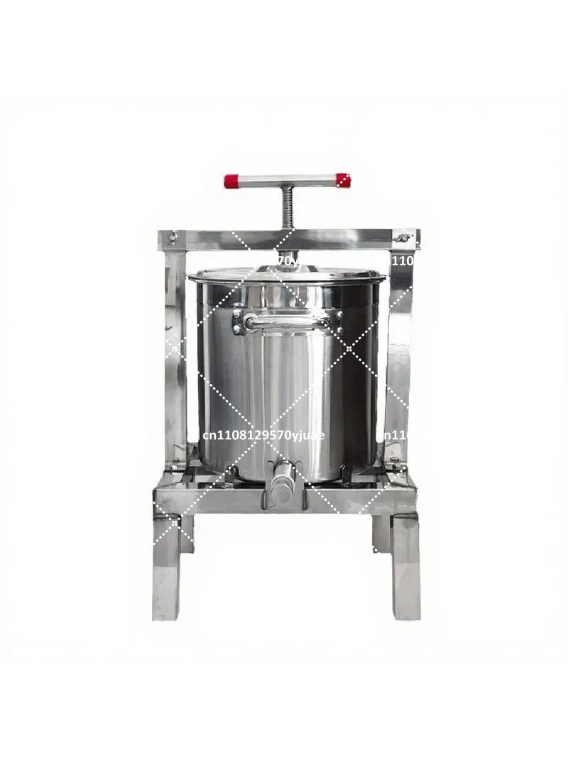 Stainless Steel Honey Press Machine Thickened Fully Sealed Manual Juicer Extractor Home Use Detachable Easy Clean