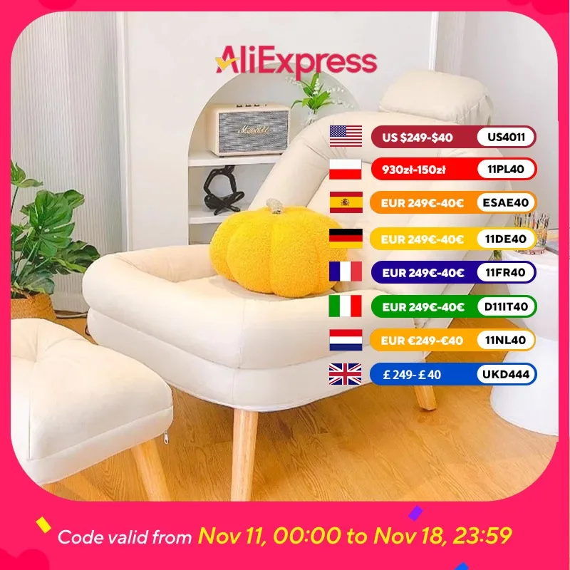 

Lounge White Living Room Chairs Comfort Footrest Recliner Adult Living Room Chairs Bedroom Modern Sillas De Sala Home Furniture
