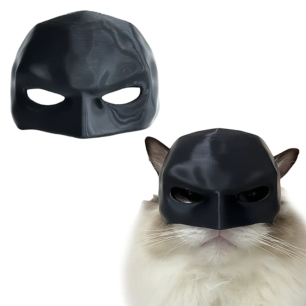 Halloween Bat Cat Mask, Breathable Avengers Style Cat Decoration Mask, Daring Look Party Cat Costume, 1PC