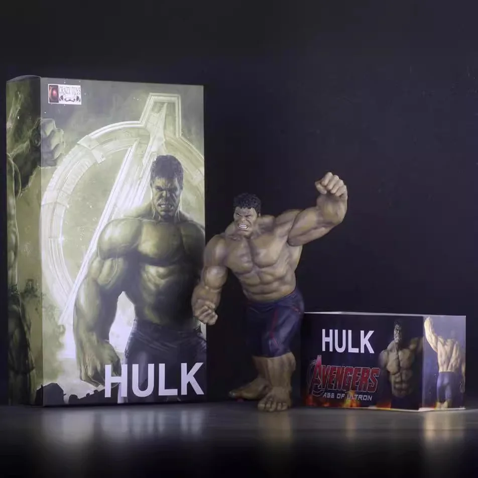 Avengers Movie Series Superhero Hulk Action Figure Toy Collectible Display Desktop Model Ornament Children's Birthdays Gift