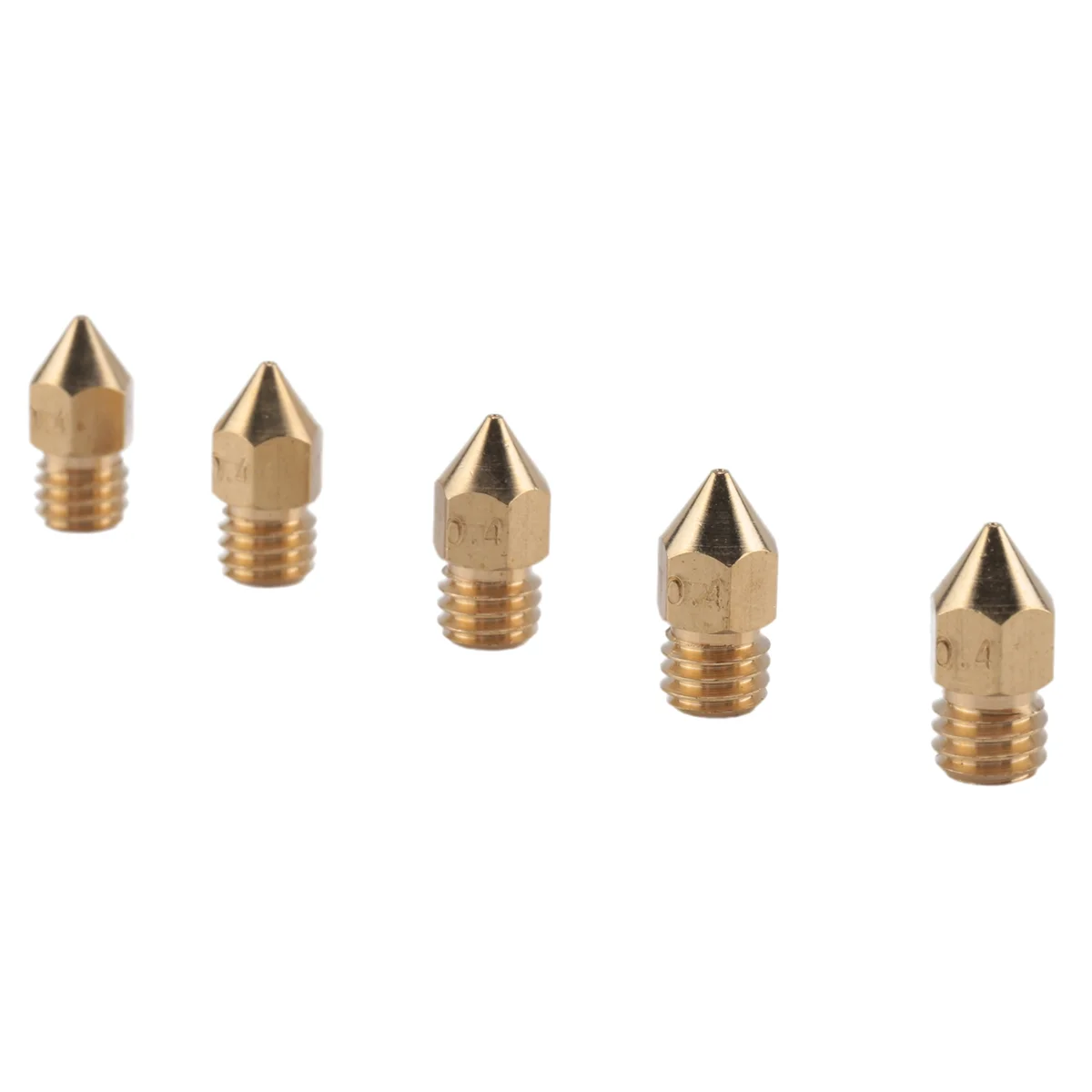 5 Piece Suitable for M200 V2 Hot-End Extrusion Heating Nozzle 0.4mm H59 Brass Nozzle