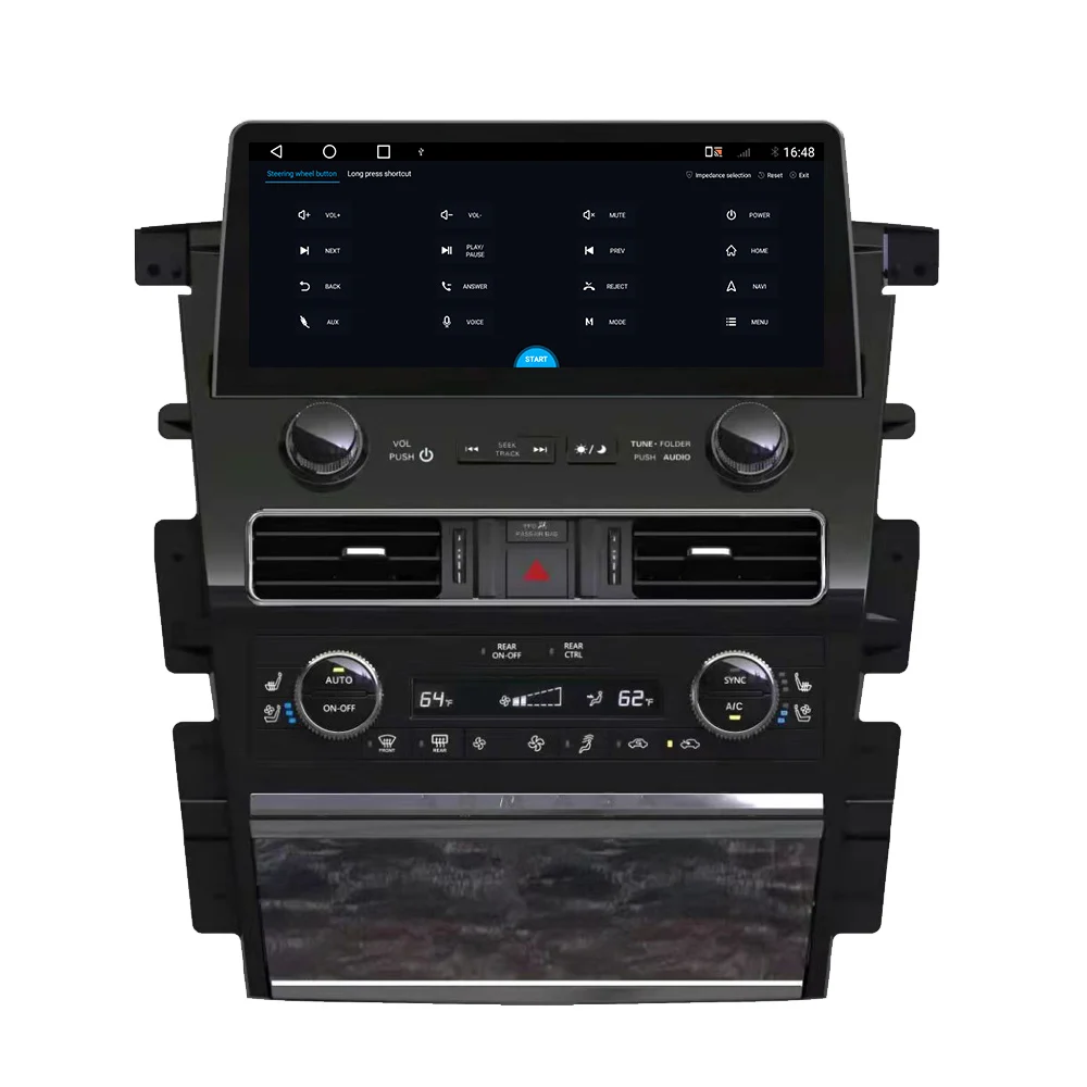 LCD Android For Nissan Armada Patrol Royale Y62 QX80 QX56 Car Radio Multimedia Player GPS Navigation Head Unit HD Screen Stereo