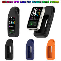 Silicone TPU Case For Huawei Band 10 Smart Watchband Screen Protector Bumper for Huawei Band 9 Band 8 Huawei Band10 Cover Shell