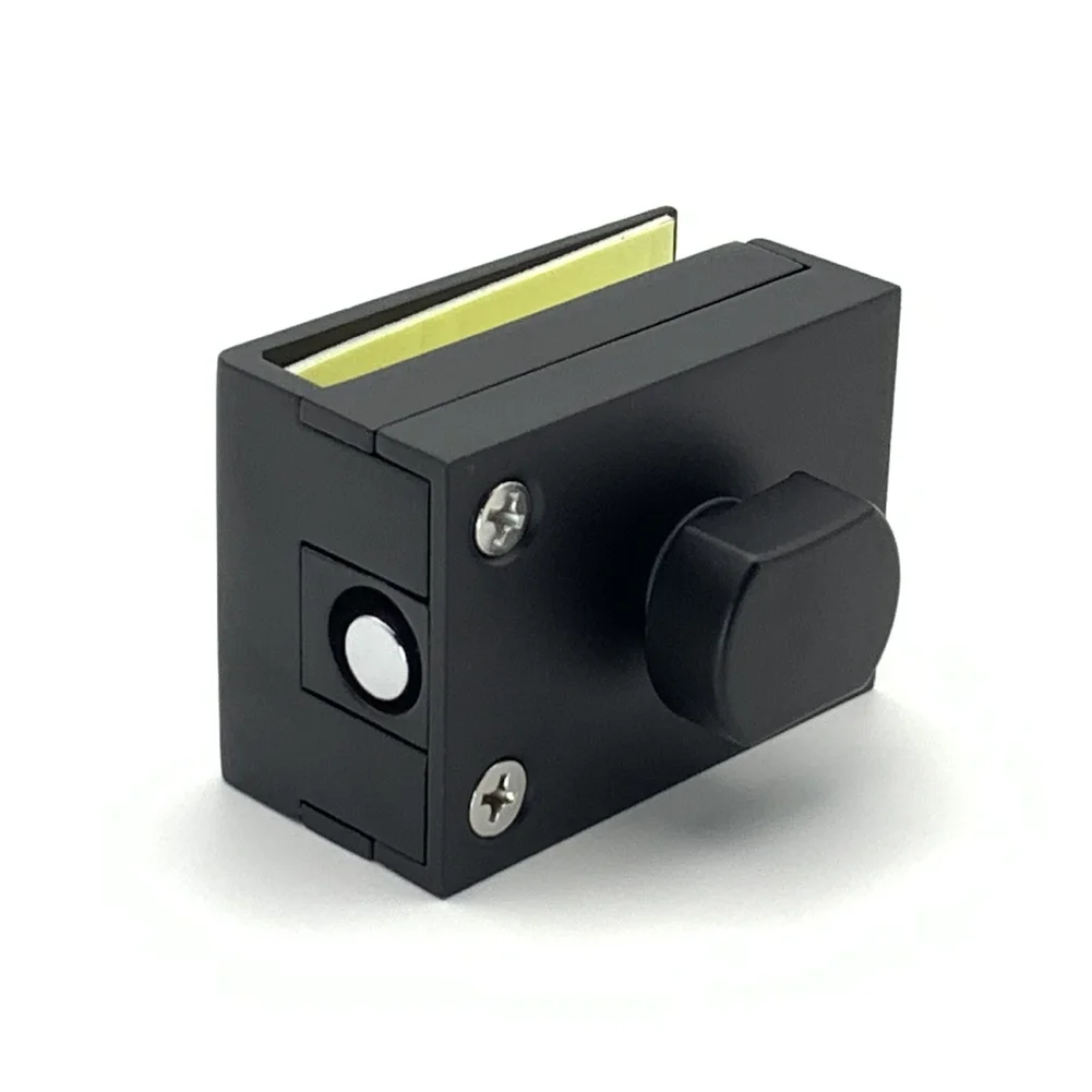 Zinc Alloy Glass Door Latch No Drill Lock For Frameless Single Double Doors Office Home Building Hardware