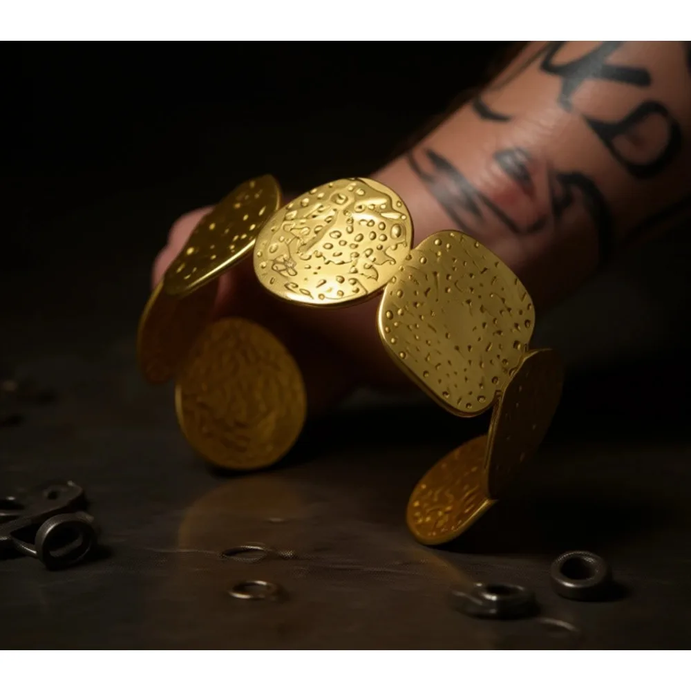 

Массивный широкий браслет-манжета для женщин, смелый толстый браслет в стиле бохо, аксессуар для запястья