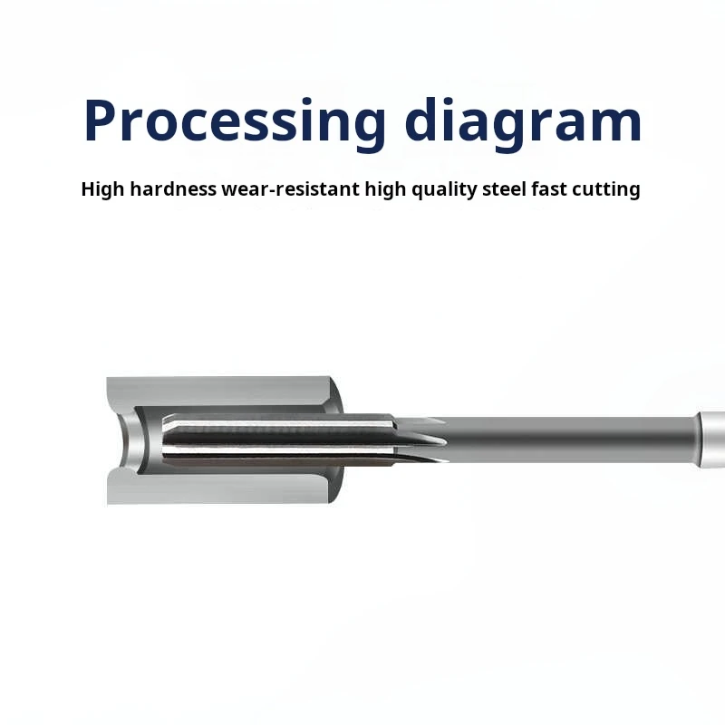 Outil d'usinage HSS, alésoir à flûte en spirale, coupe du Cobalt, tige droite H7, diamètre 2mm-16mm pour métal, acier, aluminium, perceuse à trous
