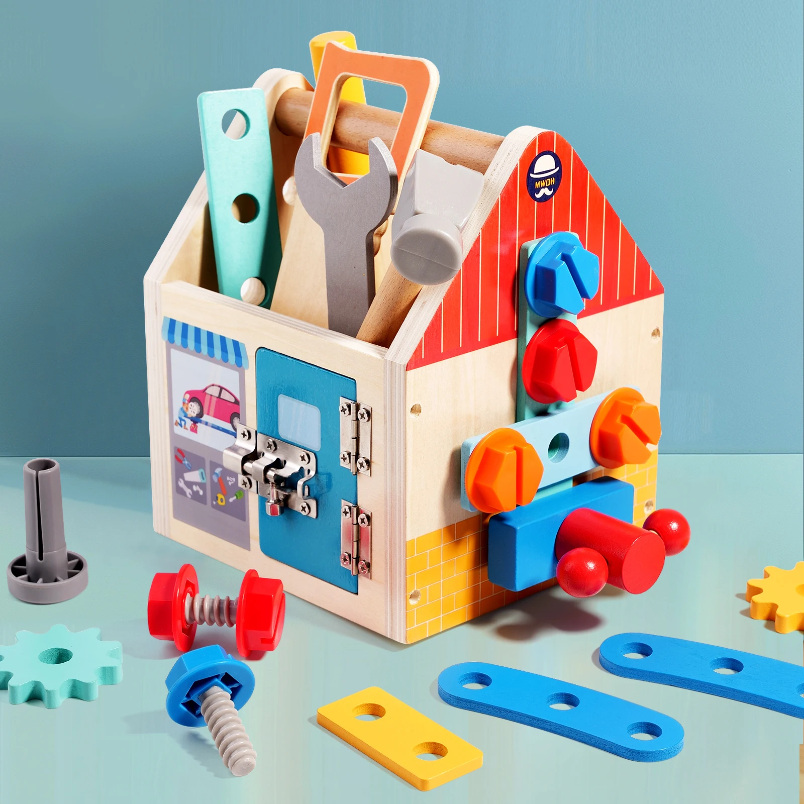 子供の早期教育用ハンドツールハウス、ネジ・ナットツールバスケ - Gardening Tools 2 Year Old のレビューと価格