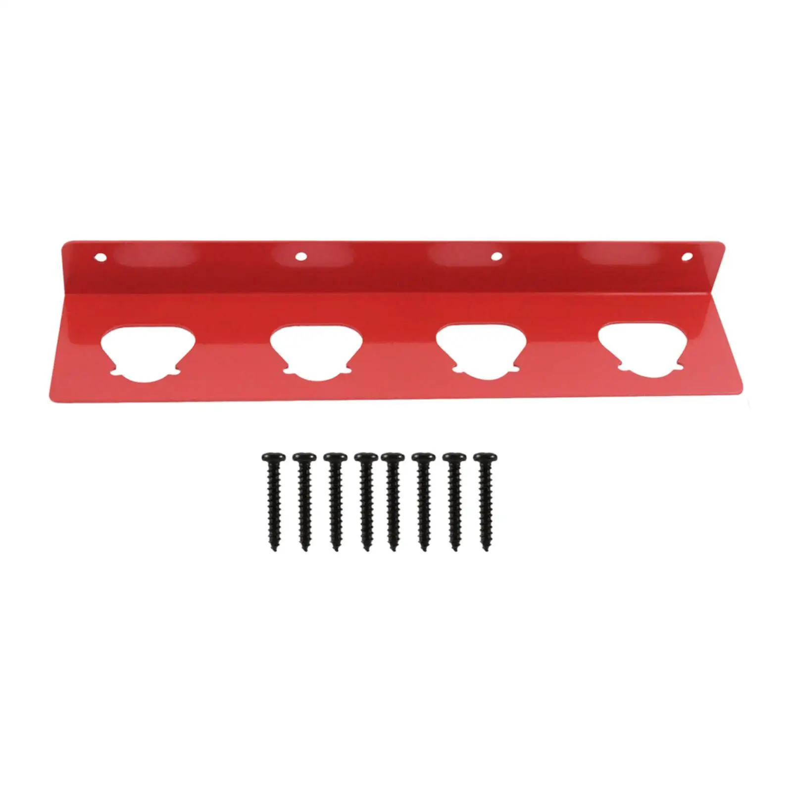 

12V Battery Storage Holder with Screws Power Tool Accessory Upright Hanger Display Stand 4 Slots Organizer for Workshops