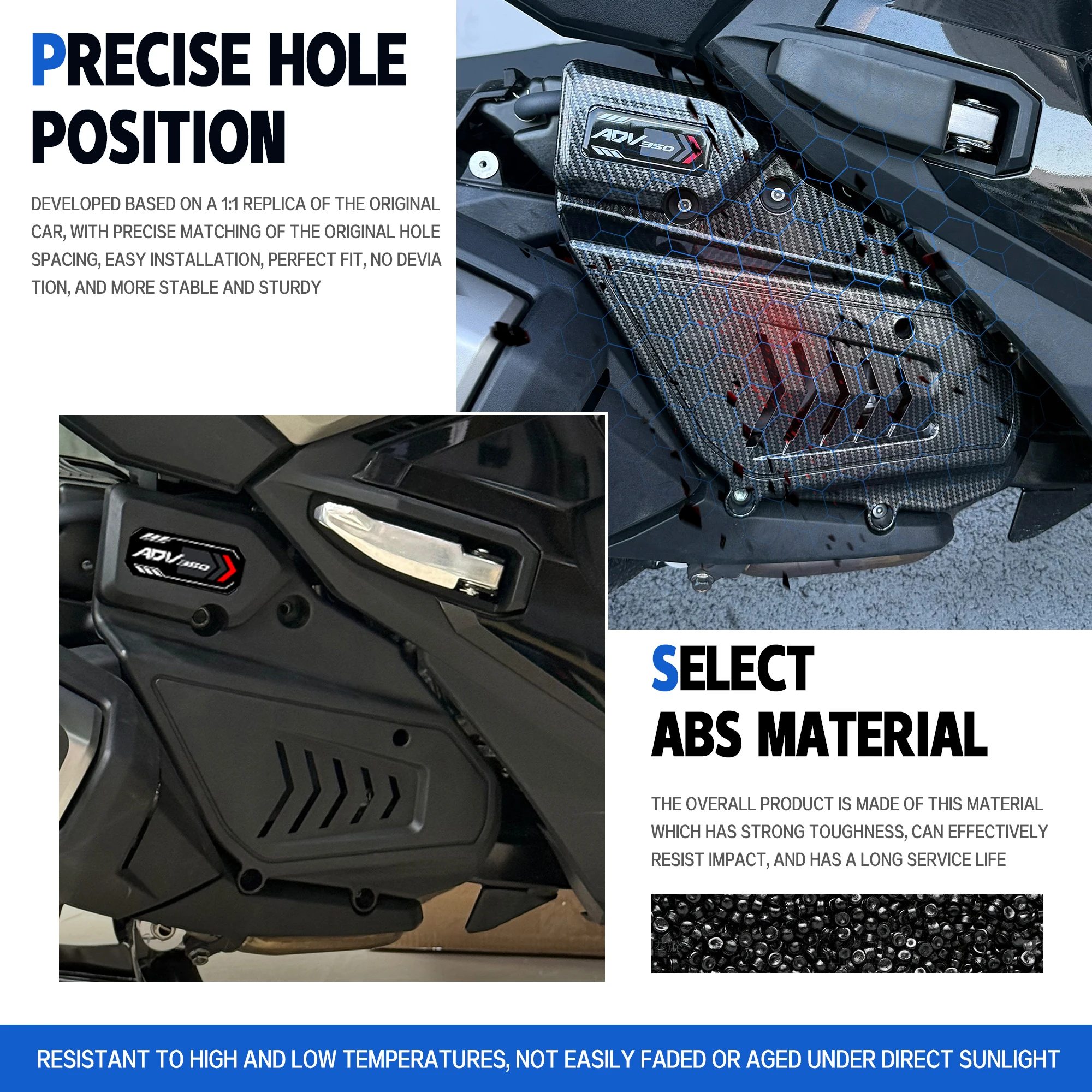 For Honda ADV 350 Forza 350 2022-2024 Engine Protective Cover Motorcycle ADV350 High-Pressure Pack Protective Decorative Cover
