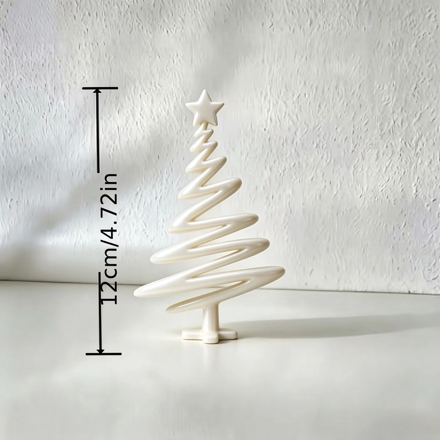 New 3D Printing Minimalist Christmas Tree Ornament Modern Christmas Day Atmosphere Decoration Desktop Decoration