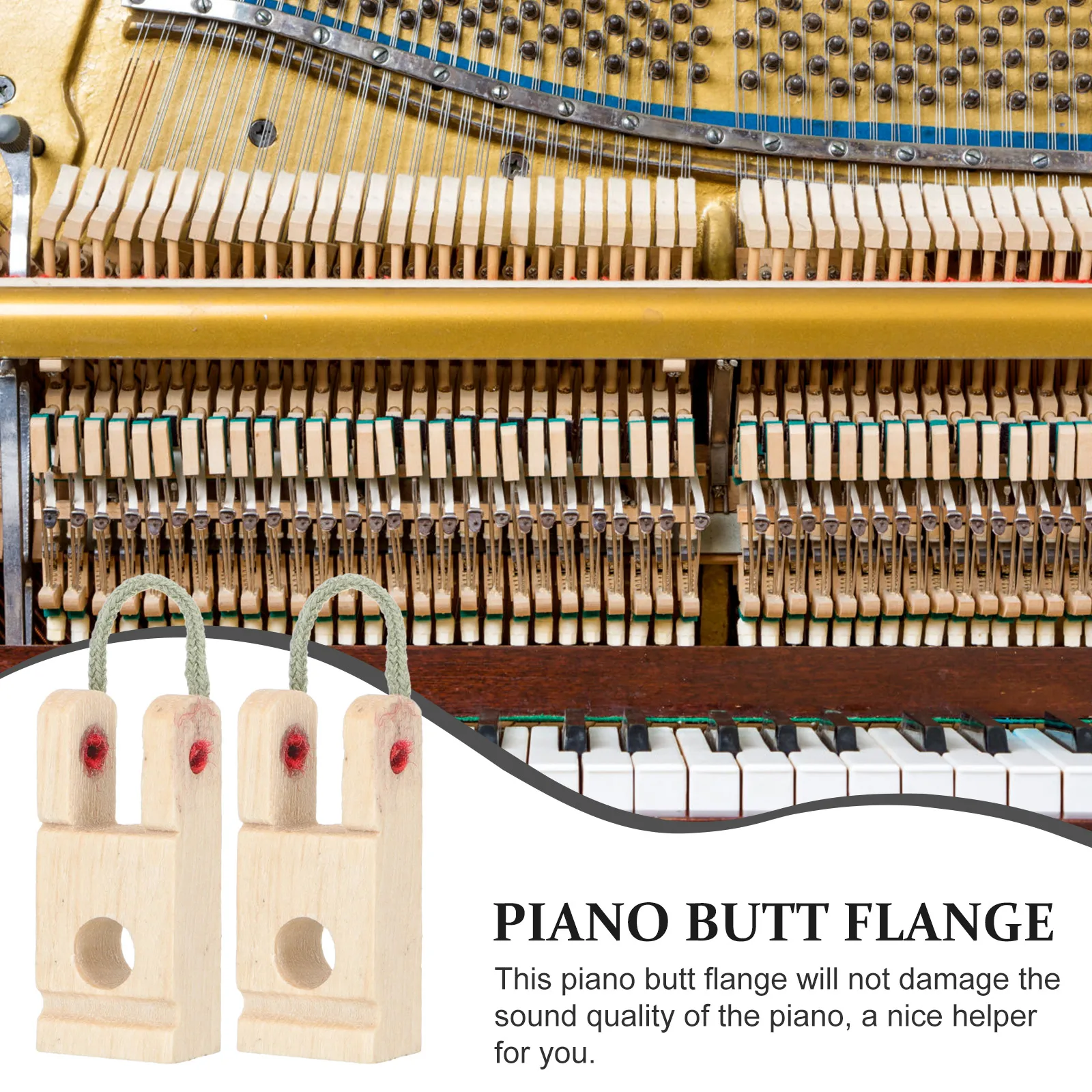 

6Pcs Piano Middle Pedestal Linkage Shaft Frame Tuning Tool for Piano Repair Maintenance Accessories 88 Keys Wooden