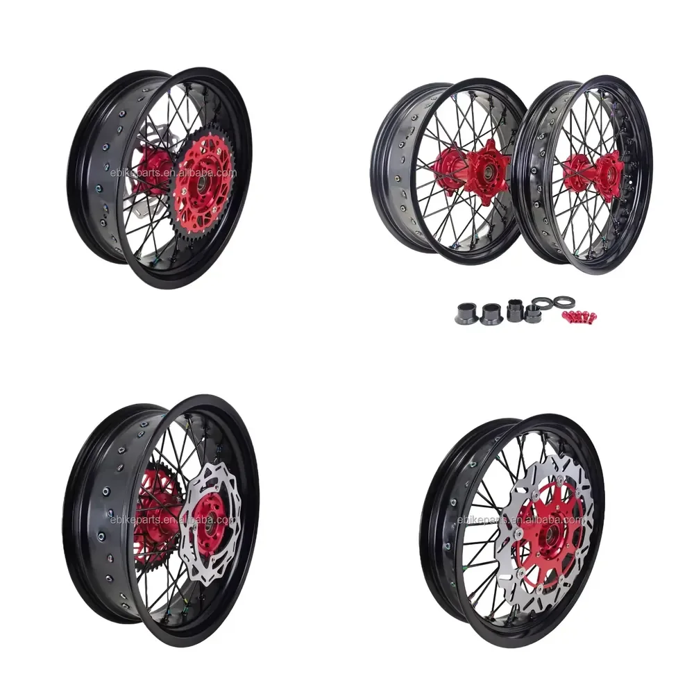 【2026 Stable Supply】 2023 Popular Modify 17 Inch Supermoto Wheels 7116 Wheel Rims With Hub Fit CRF CR CRR