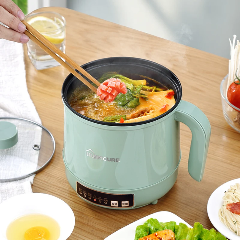 Multifunction Electric Rice Cooker Dormitory Mini Electric Hot Pot Intelligent Electric Cooking Machine Non-stick Pan 1-2 People