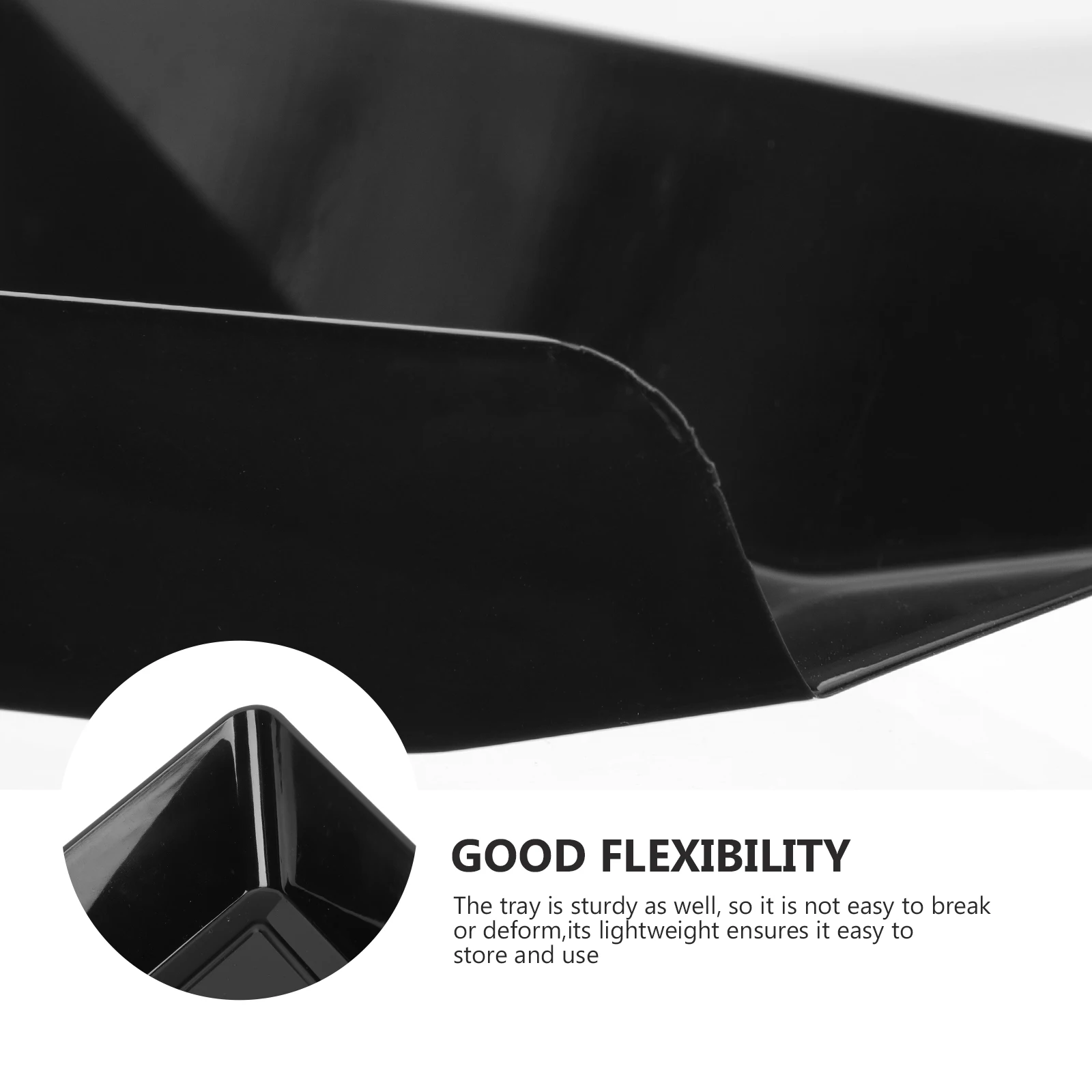 

2Pcs Coffee Beans Storage Tray Premium Plastic Roasted Coffee Beans Plate Stable Non-Deformation Scooping Tray for Cafe Display