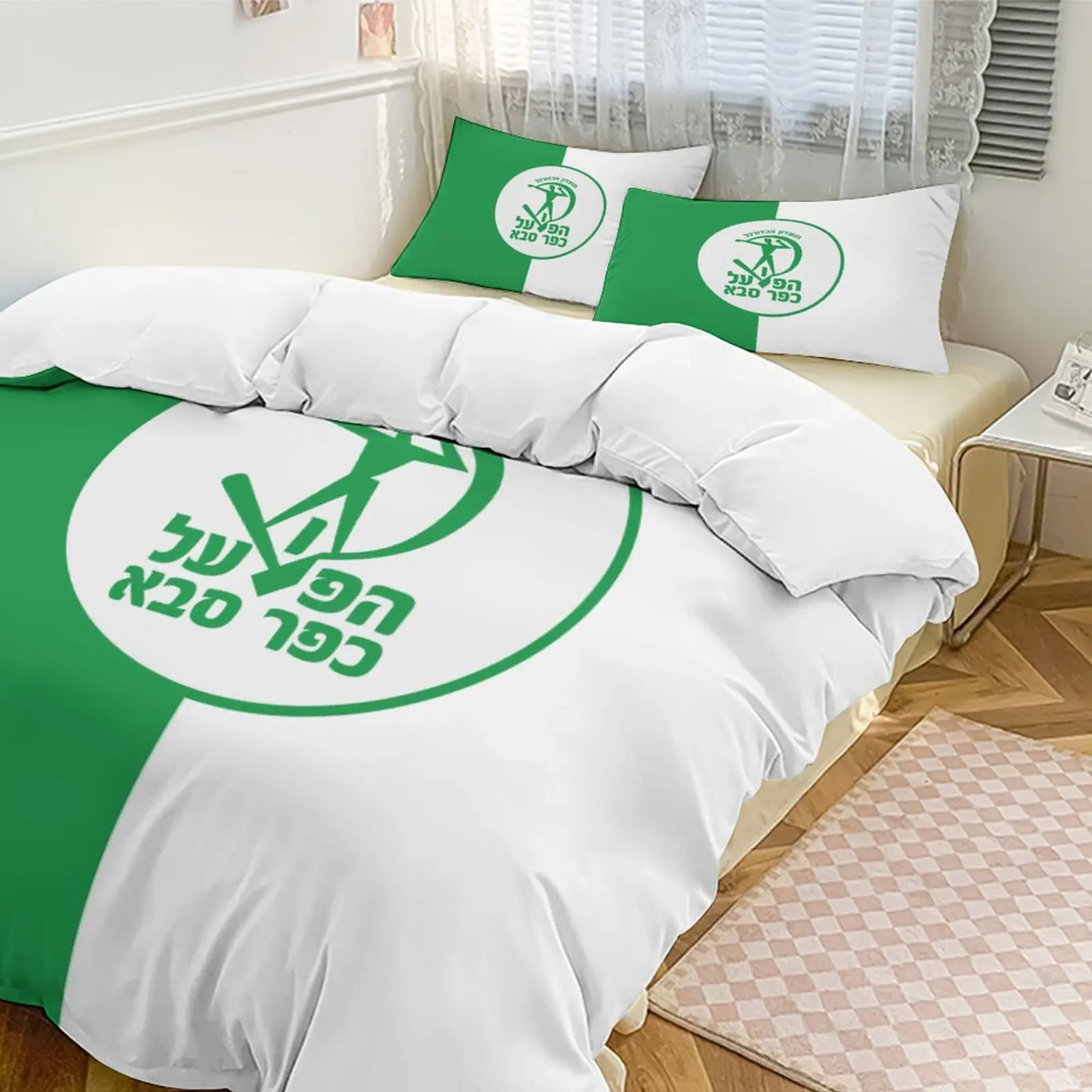 Hapoel Kfar Saba Fc Beddengoed Set Dekbedovertrek Slaapkamer Dekbed Enkele Twin Kingsize Dekbedovertrek Huis Textiel