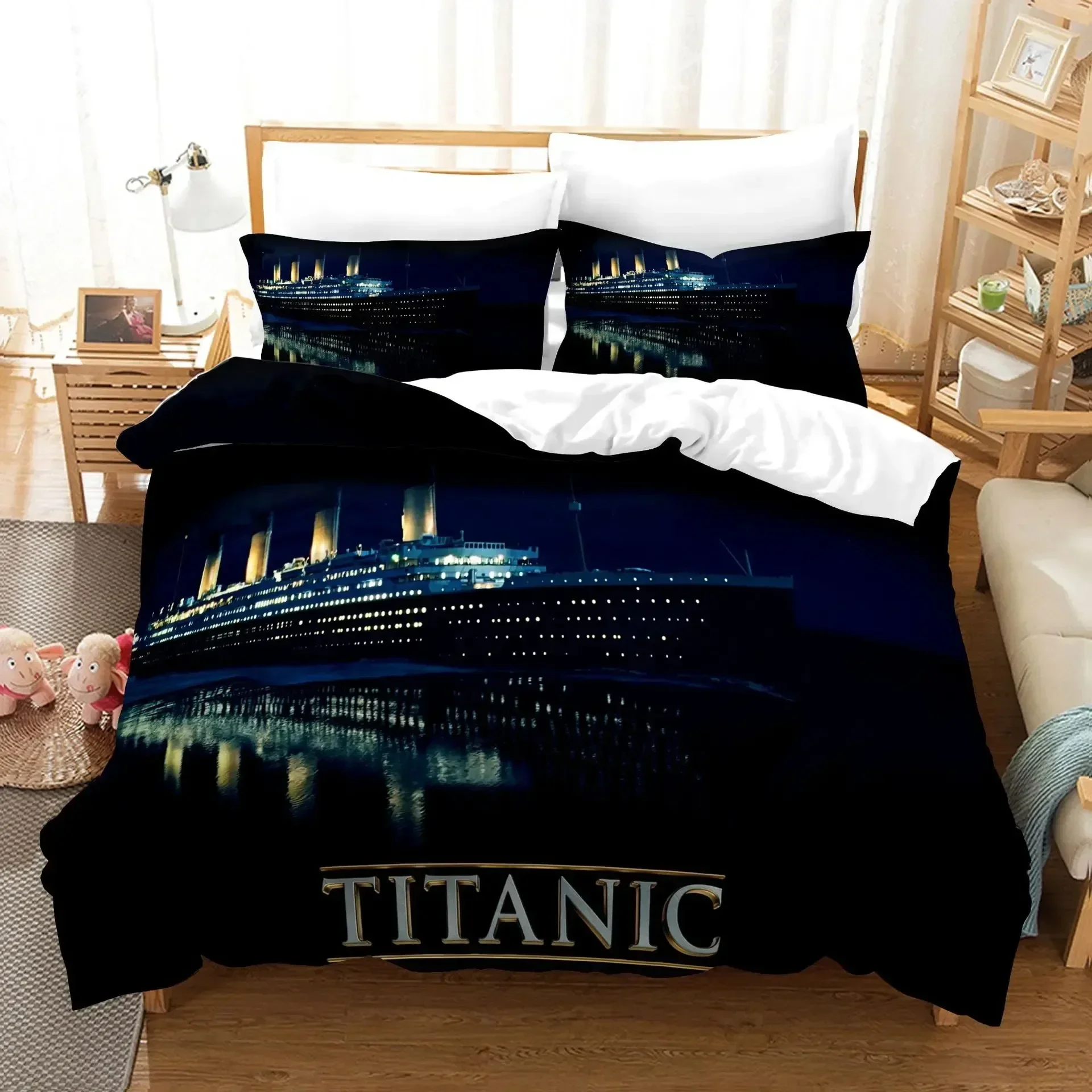 Titanic  Jack And Rose Bedding Set Duvet Cover Sets Comforter Bed Linen Queen King Single Size Dropship