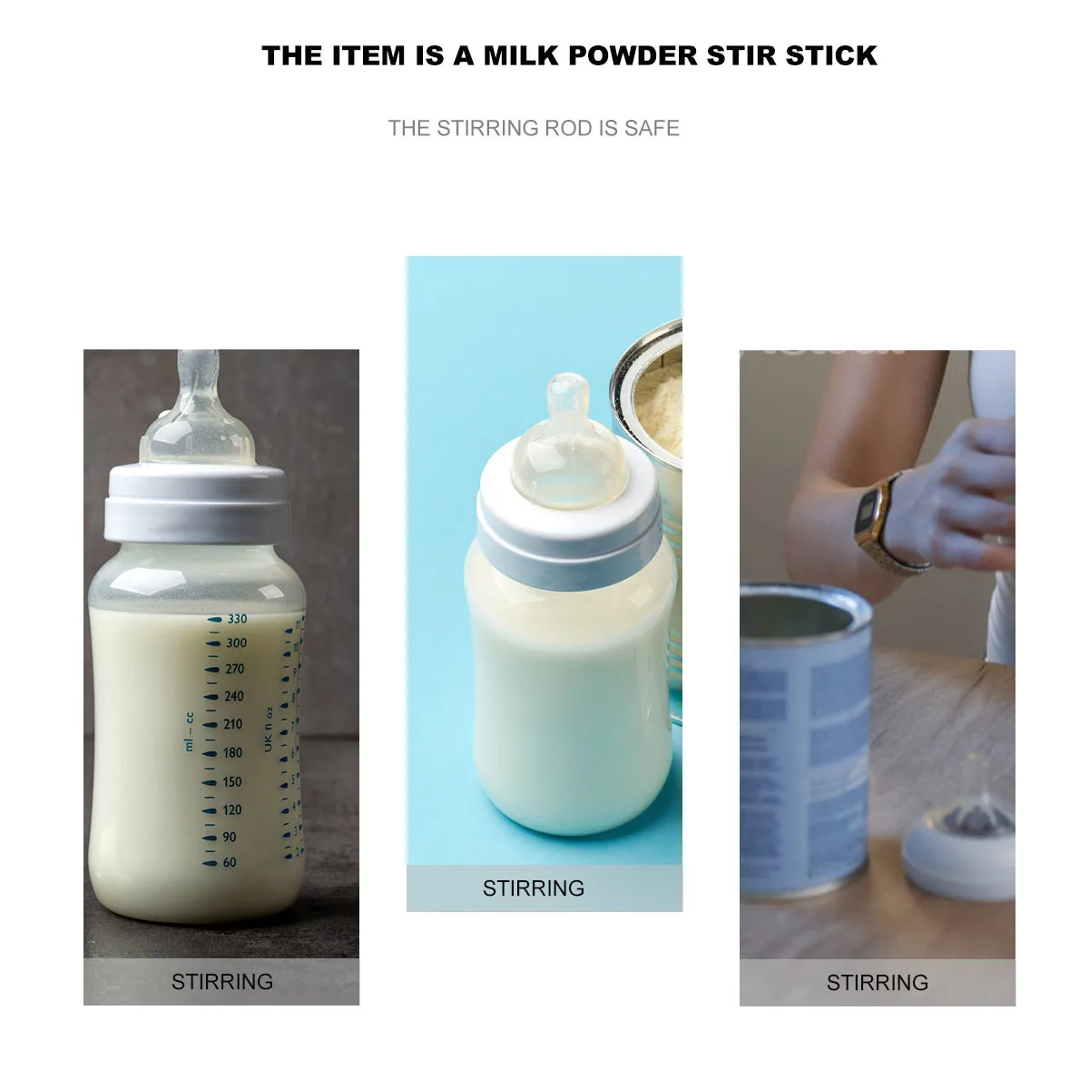 

2Pcs Milk Powder Stirring Sticks Stainless Steel Heatproof Rods for Coffee Cocktail Juice Mixing Stir Bars for Home Use