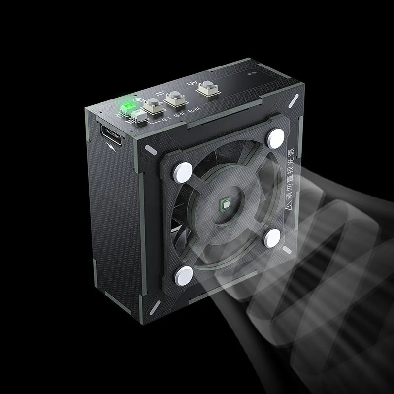 Fan Cooling Curing Fan Fast Cooling UV Curing 2-in-1 Smoke Exhaust Maintenance Fan Handheld