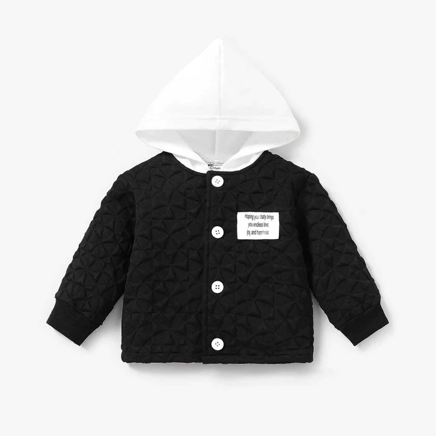 PatPat Baby Boy Avant-garde Solid Color Long Sleeve Coat Casual/Outdoor  Solid color Suitable for Autumn Season